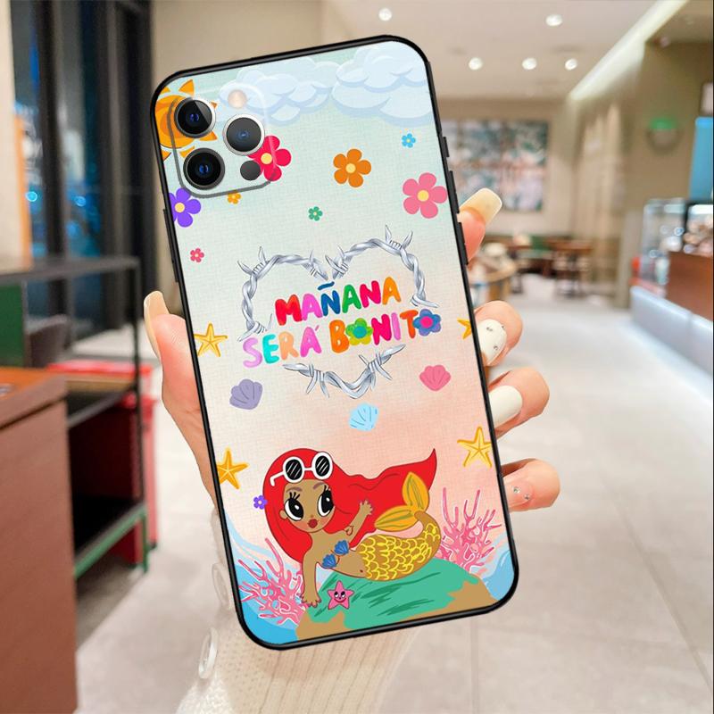 karolg Manana Sera Bonito Case For iPhone 16 15 14 Pro Max 13 12 Mini 11 Pro Max X XS XR Plus Soft Cover Funda
