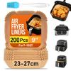 Бумажные вкладыши для аэрофритюрницы для Ninja Foodi Grill AG301 Grill, AF141 Pro 4-в-1, одноразовые, квадратные, из пергаментной бумаги
