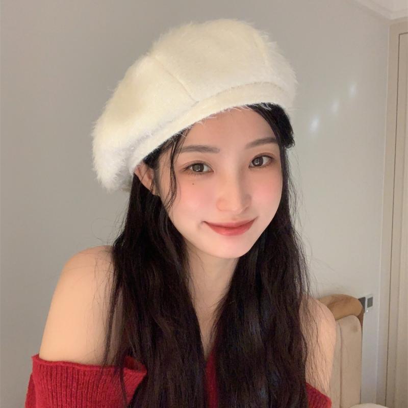 Берет женский осенне-зимний новые модели милые и универсальные ретро-шляпа художника темперамента Xiaoxiang