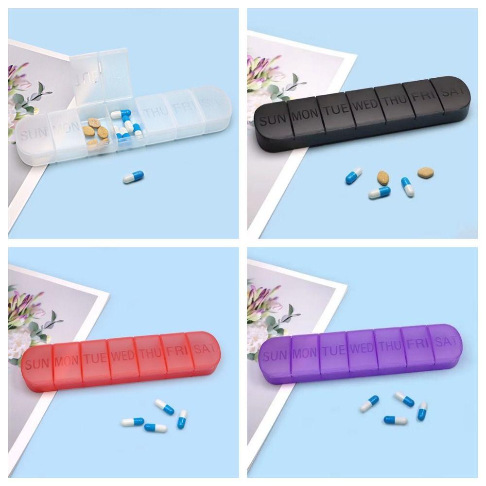 Еженедельная коробка для лекарств большой вместимости, органайзер для таблеток, контейнер для таблеток