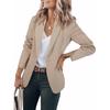 Womens Casual Blazers Open Front Long Sleeve Work Office Suit Jackets Blazer