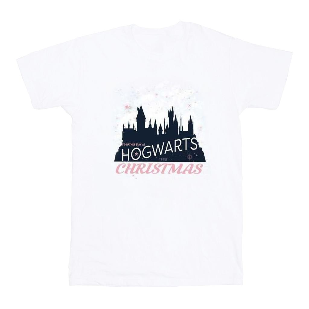 Harry Potter Womens/Ladies Hogwarts Christmas Cotton Boyfriend T-Shirt
