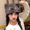 Мягкая Пушистая Плюшевая Шапка с Кошачьими Ушками Вязаная Удобный Зимний Аксессуар Модная Шапка Для Женщин Девочек Подарок на Праздник