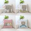 Cute Style Pattern Pillowcase Car Ornaments Office Living Room Sofa Home Pillowcase
