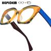 HEPIDEM Progressive Prescription Glasses Custom Photochromic Myopia Optical Lenses Eyewear Men Women Acetate Oversize Eyeglasses