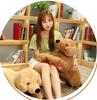 Comfortable and Fluffy Labrador Retriever Plush Toy Pillow, Perfect As a Gift for Children, Friends, or Girlfriends. Brown, 60cm.