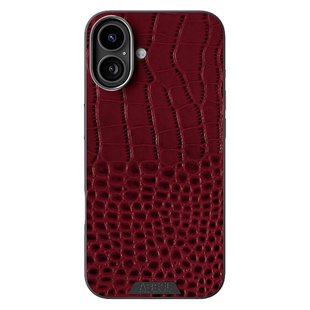 ABEEL For iPhone 16 Case Compatible with MagSafe Crocodile Texture Micro-Embossing Back Cover