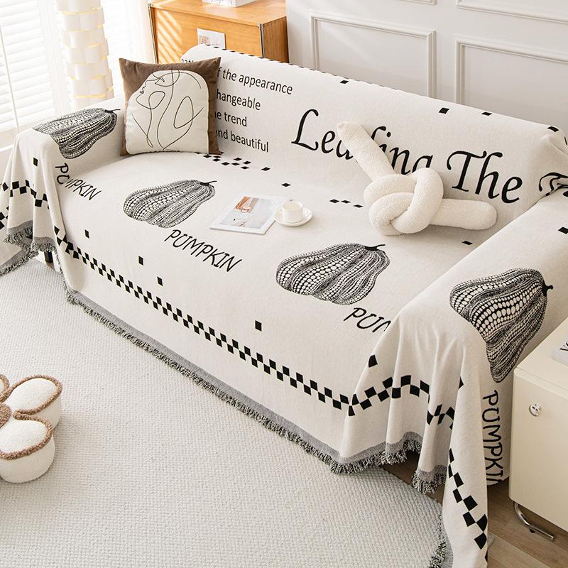 Premium Feel Chenille Sofa Cover Cloth Towel Four Seasons Universal Sofa Cover All Inclusive Universal Cover Anti Cat Scratch Anti-slip Cover Blanket