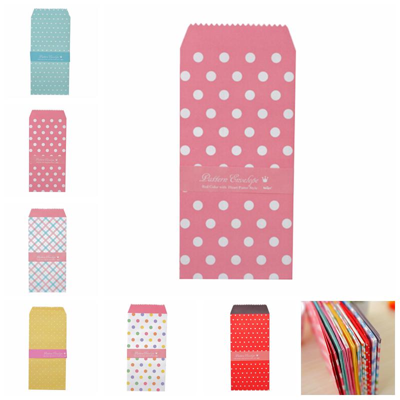 5Pcs/1Pack Colorful Envelope Small Gift Craft Envelopes For Letter Invitations