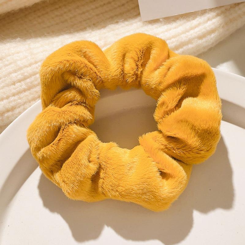 Headband Elegant Elastic Ponytail Scrunches For Women Girls Sweet Hair Accessories Soft Solid Color Hair Bands Gifts