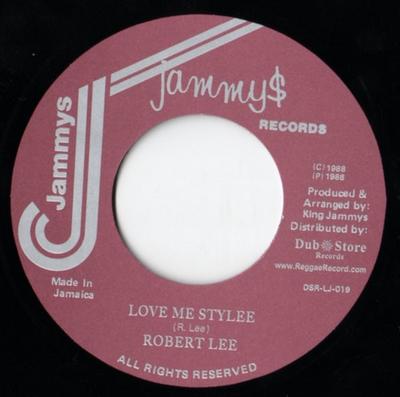 7-дюймовая пластинка РОБЕРТ ЛИ (2) - Love Me Stylee DSRLJ019 Jammy's Records 2010 Япония Регги, Ска и Даб Б/у