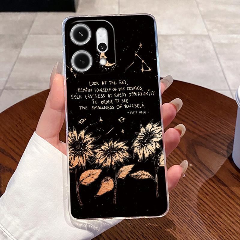 Чехол для Oppo Reno14 / Reno 14F / Reno 14 Pro Прозрачный Силиконовый Желе Мягкий ТПУ Задняя Крышка Милый Кролик Кошка Динозавр Чехол для Телефона