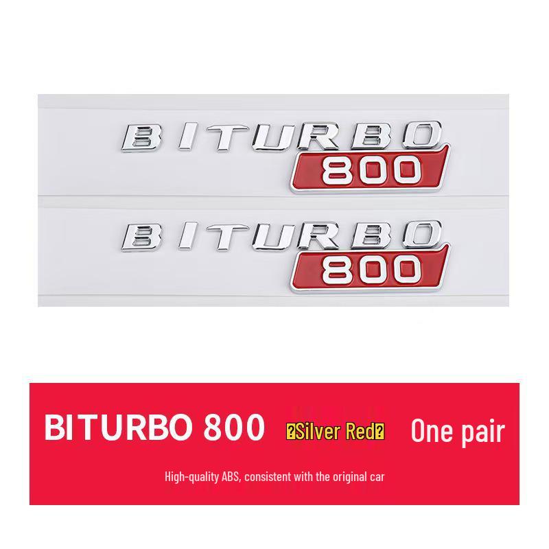 Brabus BITURBO Fender Emblem: Suitable for Mercedes 800, 700, 900 Models