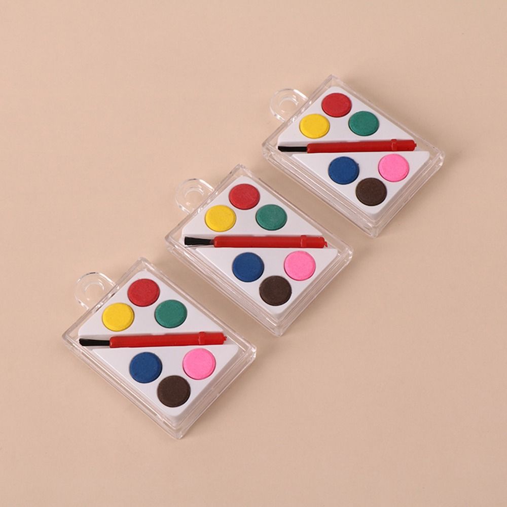 Твердый акварельный пигмент 6 цветов Набор для масляной живописи Портативный набор пигментов для рисования Дети