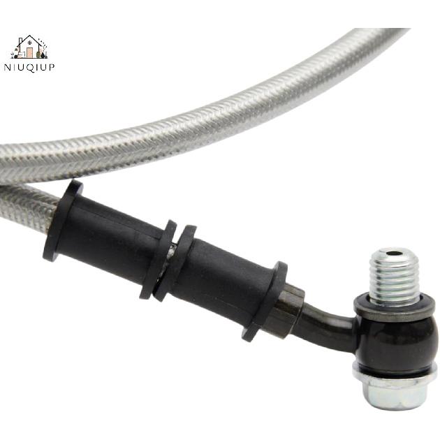 Комплект тормозных шлангов для скутера, квадроцикла, питбайка GY6 10 мм banjo + болт banjo из нержавеющей стали M10x1.25 (28мм) и Шайбы - Совместимо с 50cc-150cc