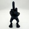 2Pcs/Set Middle Finger Figure Statue Desktop Flip-off Hand Figurine with Legs Rebellious
