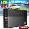 5800Watt 4 Channel Class A/B Subwoofer Stereo Surround Car Amplifiers Stereo Audio Power Amplifier DC 12V