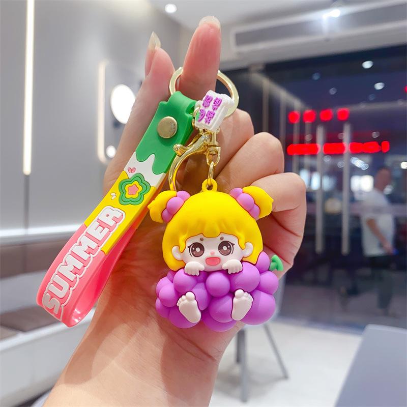 Новая летняя серия «Фруктовый малыш» Силиконовый брелок Милый кулон на сумку для девочек Подарки