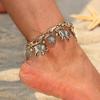 New Fashion Retro Carved Feet Chain Elephant Peach Heart Sea Star Feet Chain Love Shell Star Moon Feet Chain
