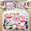 Ethereal Snow Queen Elegance Three-piece set (1 * duvet cover + 2 * pillowcase, without core) 2D Flat Christmas birthday gift