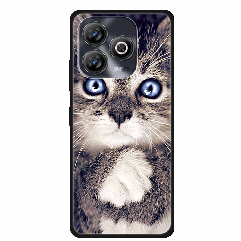 Чехол для ZTE BLADE A75 4G Животные Мягкий Силикон ТПУ Чехлы для Телефона Задняя Крышка Для ZTE BLADEA75 Ударопрочный Волк Защитник Крутой Coque