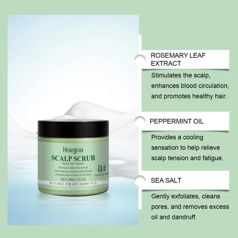 Deep Clean Scalp Scrub Rosemary Infused Silicone Massager Oil Control Exfoliating Dandruff Itchy Skin Relief  for Home Hair Care