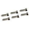 6PCS Guitar Hex Head Screws Double Tremolo Bridge Saddle String Locking Screw with Taper Tip Silver
