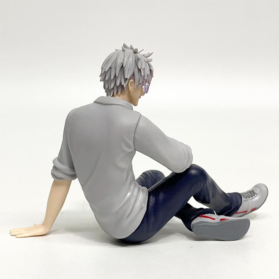 Новое Аниме Статуэтка Сатору Годжо Фигурка Магическая Битва Гэто Сугуру Сидячая Поза Фигурки Действия ПВХ Модель Тюремного Царства Кукла Игрушки