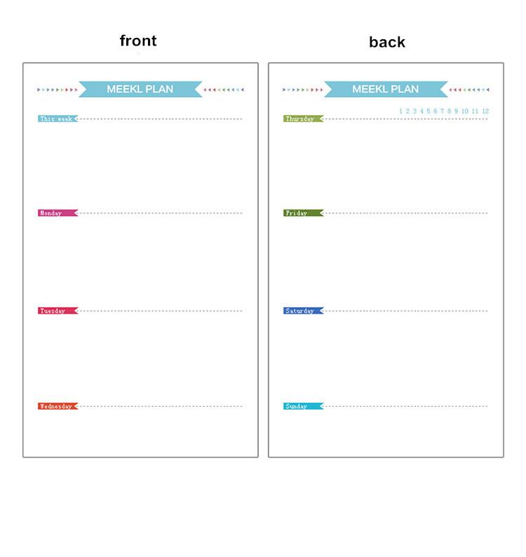 A5 A6 A7 Laser Notebook Planner Organizer Binder Books Journal Sketchbook Accessories Diary Office Supplies Notebook