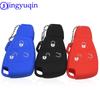Jingyuqin 3 Button Silicone Remote Key Case For Mercedes For Benz B C E ML S CLK CL Fob Cover Holder Keyless Entry Protective
