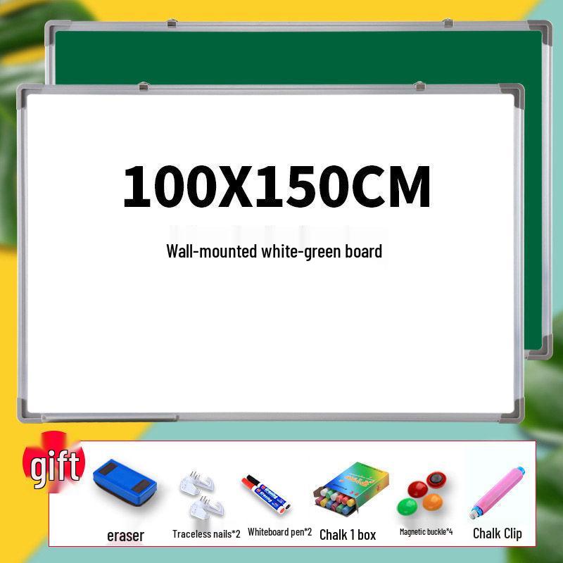 Большая мобильная настенная магнитная белая/черная доска