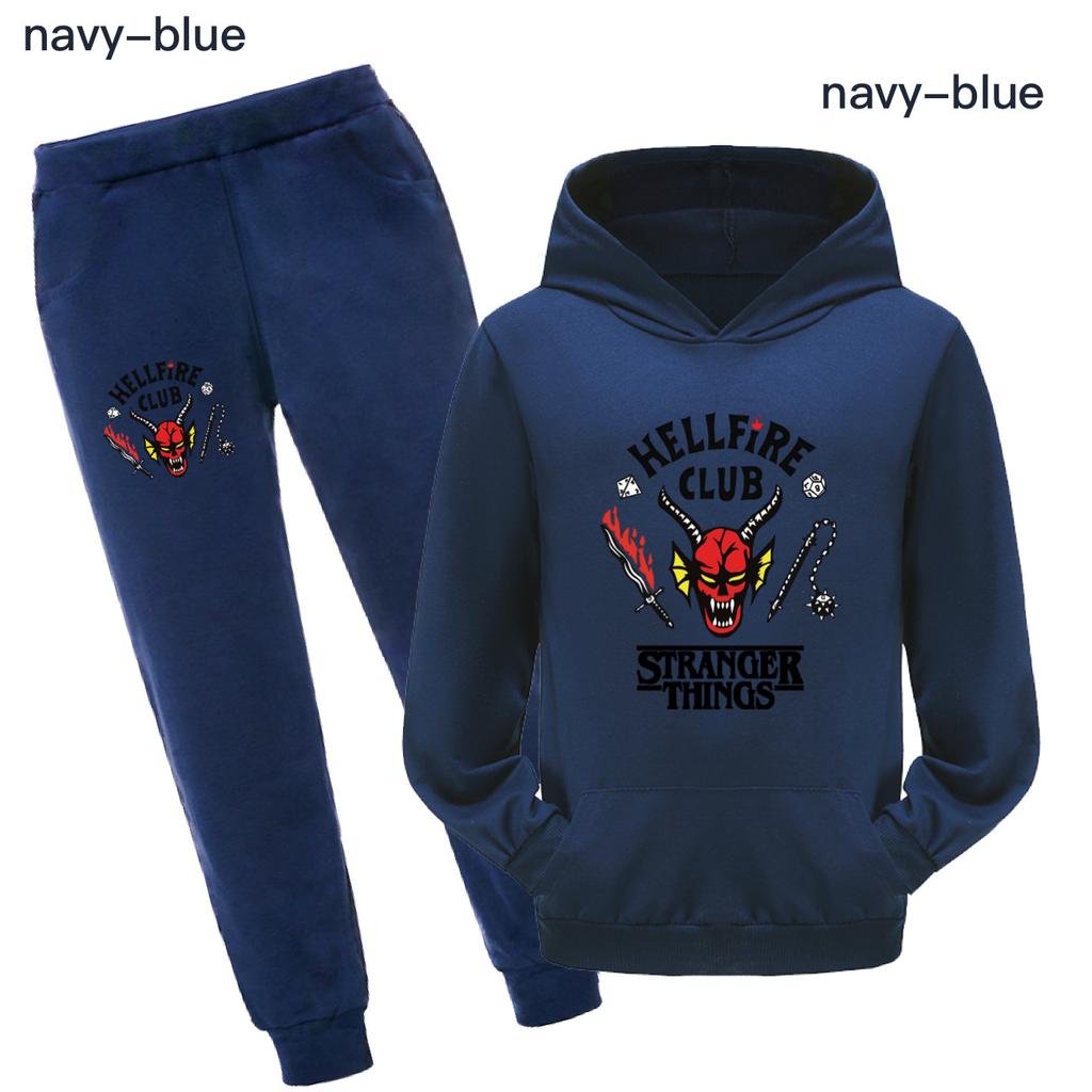 Children's Hooded Sweater Casual Suit Fashionable Loose Clothing Sets Girls