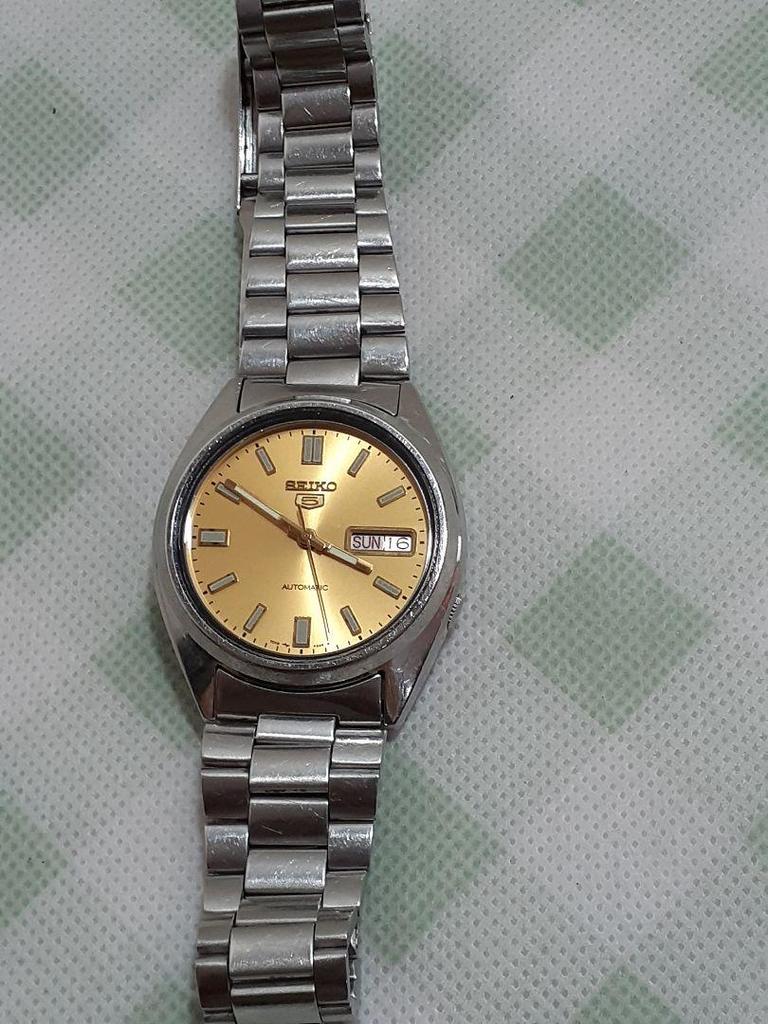[Б/У] Автоматические часы SEIKO Золотой циферблат