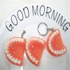Gift Teeth Shape Resin Upper Jaw Teeth Pendant Tooth Key Chain Denture Key Chain Teeth Keyring