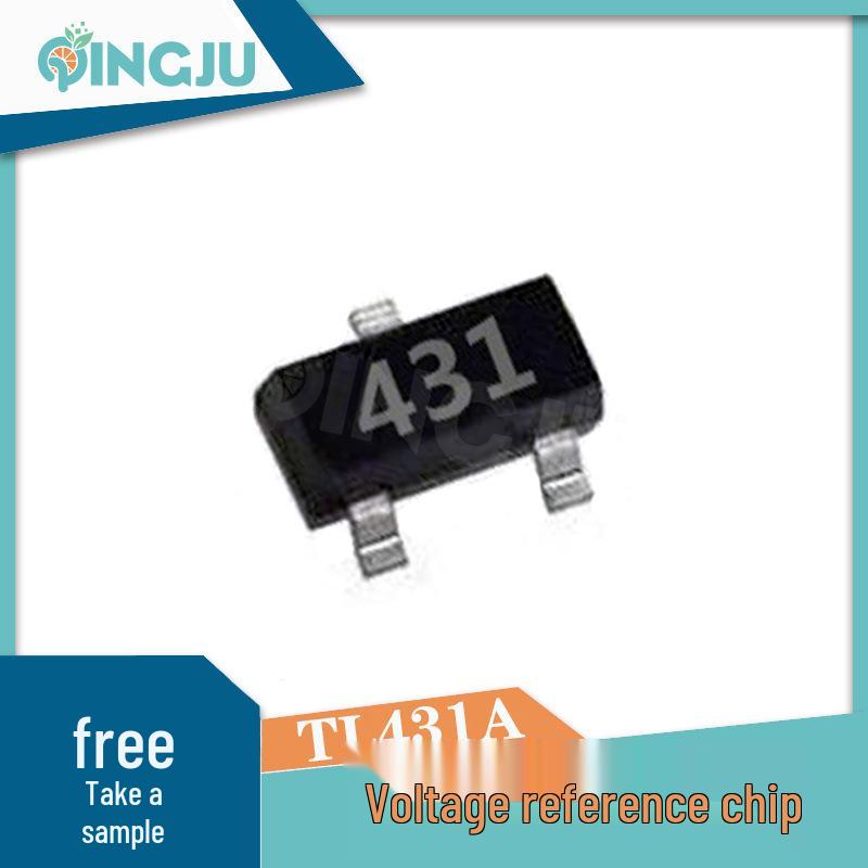 TL431A 0.5% Voltage Reference IC, 100mA, SOT-23 Package, Power Management