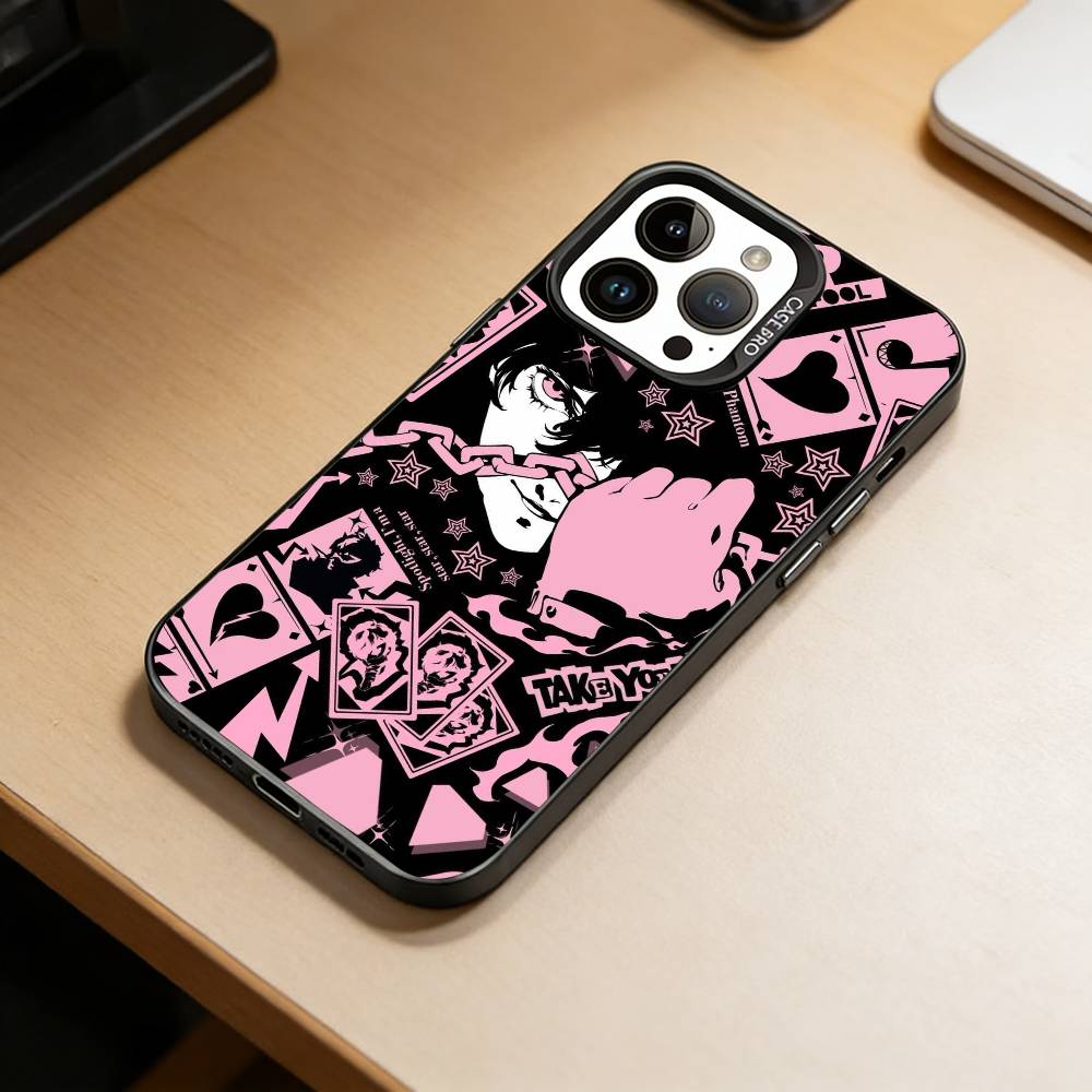 Игры-Обои Persona 5 Чехол для телефона для iPhone 17,16,15,14,13,12,11 Plus,Pro Max,XS,Цветной Посеребренный Внутренний Чехол