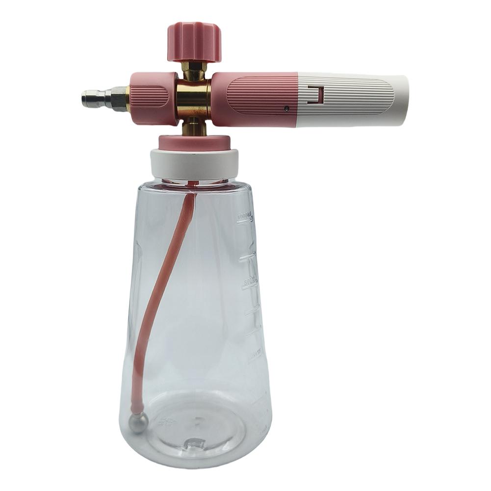 1L High-Pressure Foam Lance 1/4 Quick Connect Car Foam Sprayer Water Gun Adjustable Air Pressure Washer Gun Car Wash Accessories