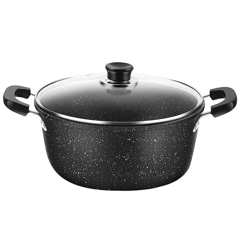 Maifan Stone Non-Stick Soup Pot, Large Capacity Double-Ear Design for Induction and Gas Stoves.