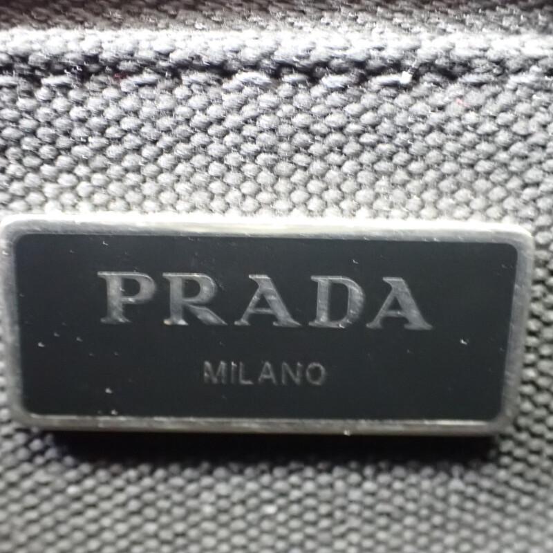 Prada 1BG439 2WAY Bag Black Canvas Women