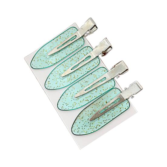 4Pcs Hair Clips Bright Color Seamless Hair Barrette Easy-wearing Decorative Ultra-light Non-slip Acrylic Women Bangs Clips Ornament