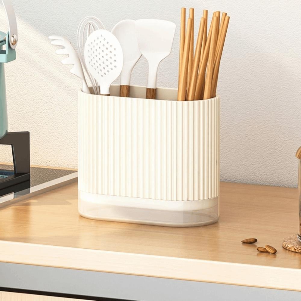 Space Saving Spoon Fork Storage Box Multi-functional Utensil Organizer Chopstick Holder Countertop