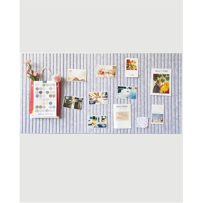 Доска объявлений 24 x 16 дюймов, Декоративная фетровая доска для прикалывания, Складная доска для демонстрации фотографий толщиной 0,35 дюйма с самоклеящейся лентой, Доска для визуализации для школы