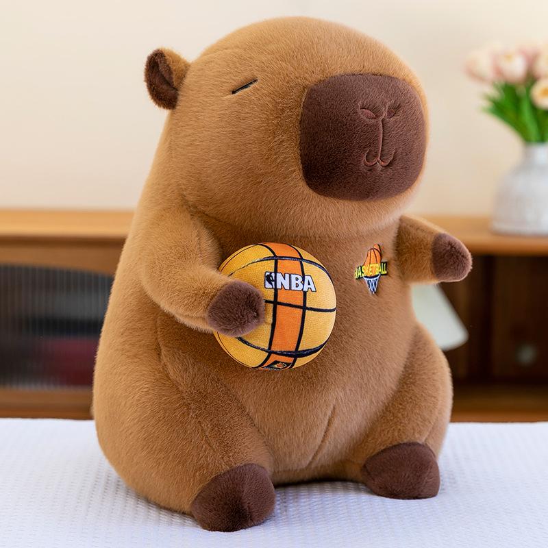 New basketball capybara plush toy basketball capybara plush doll basketball capybara doll doll mall