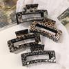 4Pcs Tortoise Hair Claw Clips, Leopard Print Stylish Hair Accessories for Women Fashion Strong Hold Clips for Thick Thin Hair