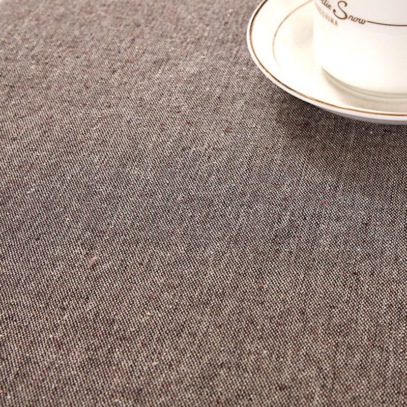 Simple Solid Color Cotton Linen Tablecloth Rectangular Tablecloth Dust-proof Table Cover Home Dining Room Decoration Tablecloth