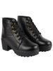Shoetopia Женские короткие ботильоны на массивном каблуке с нескользящей подошвой, удобные модные ботильоны на щиколотку | Мягкая амортизирующая подошва | Для повседневной носки, вечеринок и зимы