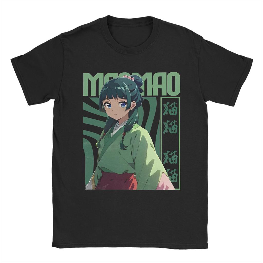 Print Maomao and Jinshi Anime T-Shirt For Men Women Crewneck Short Sleeve Clothes The Diaries Cotton Summer Clothing