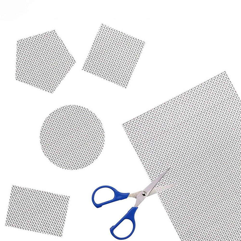 Сетка для ремонта бампера автомобиля из нержавеющей стали, пластиковая сетка для ремонта трещин, отверстий, сетка для бампера, кузова, капота, вентиляционных отверстий автомобиля