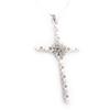 [J9199] - Designer Silver 'Cross' Necklace