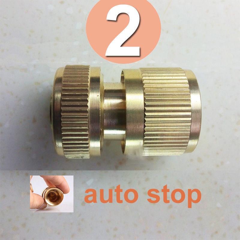 Rustresistant Brass Garden Pipe Connector With Quick Fit Fitting And Handy Switch Nozzle